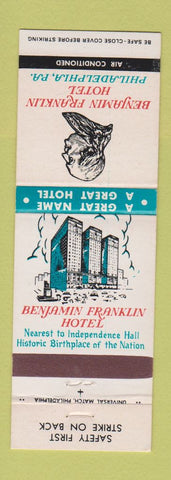 Matchbook Cover - Benjamin Franklin Hotel Philadelphia PA