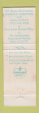 Matchbook Cover - Benjamin Franklin Hotel Philadelphia PA