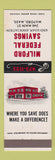 Matchbook Cover - Milford Federal Savings Bank MA
