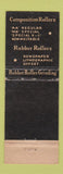 Matchbook Cover - Wild Stevens Printers Rollers Boston MA