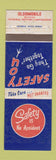 Matchbook Cover - Oldsmobile GM Safety Clean Floors