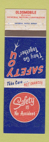 Matchbook Cover - Oldsmobile GM Safety Clean Floors