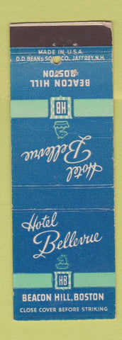 Matchbook Cover - Hotel Bellevue Boston MA CREASE