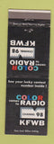 Matchbook Cover - KFWB Radio 98 Los Angeles?