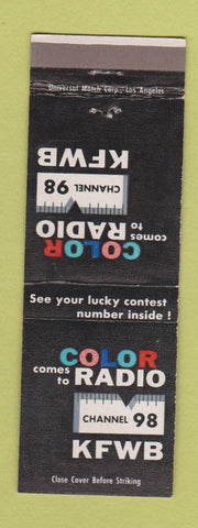 Matchbook Cover - KFWB Radio 98 Los Angeles?