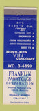 Matchbook Cover - Franklin Mortgage Company Detroit MI loans