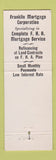Matchbook Cover - Franklin Mortgage Company Detroit MI loans