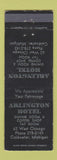 Matchbook Cover - Arlington Hotel Coldwater MI WEAR