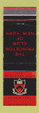 Matchbook Cover - Princeton Club of New York City WEAR