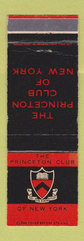 Matchbook Cover - Princeton Club of New York City WEAR