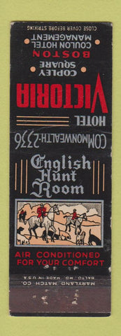 Matchbook Cover - Hotel Victoria Boston MA