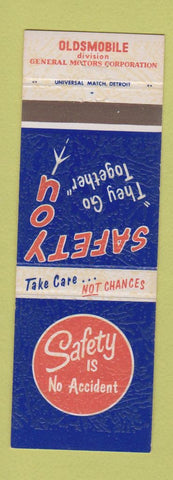 Matchbook Cover - Oldsmobile GM Safety baseball