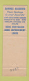 Matchbook Cover - Edward Everett Federal Savings Dorchester Boston MA WEAR