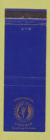 Matchbook Cover - Gettysburg College PA