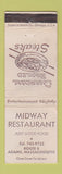 Matchbook Cover - Midway Restaurant Adams MA WEAR