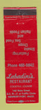 Matchbook Cover - Labadini's Restaurant Newburyport MA Italian