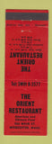 Matchbook Cover - Orient Restaurant Worcester MA