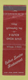 Matchbook Cover - Esther Louise Restaurant North Dartmouth MA WORN