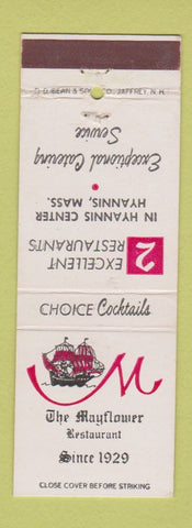 Matchbook Cover - Mayflower Restaurant Hyannis MA Cape Cod