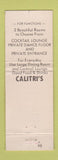 Matchbook Cover - Calitri's Italian Restaurant Danvers MA WORN PINK