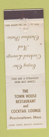 Matchbook Cover - Town House Restaurant Provincetown MA