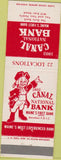 Matchbook Cover - Canal National Bank ME