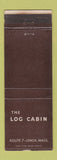 Matchbook Cover - The Log Cain Lenox MA WEAR