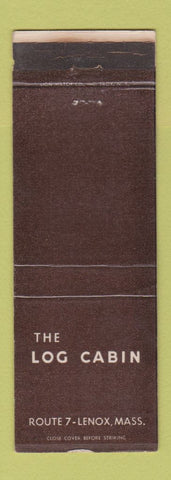 Matchbook Cover - The Log Cain Lenox MA WEAR