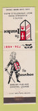 Matchbook Cover - Ivanhoe Restaurant West Springfield MA
