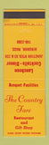 Matchbook Cover - The Country Fare Restaurant Hingham MA