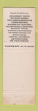 Matchbook Cover - Skip's Restaurant The Embers Chelmsford MA