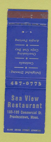 Matchbook Cover - Sea View Restaurant Provincetown MA WEAR
