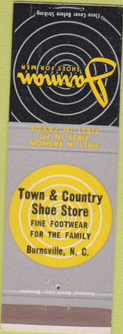 Matchbook Cover - Jarman Shoes Burnsville NC