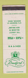 Matchbook Cover - Bradford Hotel Boston MA #1