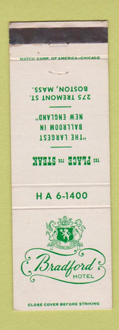 Matchbook Cover - Bradford Hotel Boston MA #1