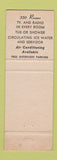 Matchbook Cover - Bradford Hotel Boston MA #1
