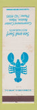 Matchbook Cover - Sea and Surf Restaurants Boston MA lobster WEAR