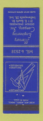 Matchbook Cover - Mercury Engineering Indianapolis IN