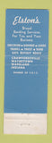 Matchbook Cover - Elston Bank and Trust Crawfordsville IN WEAR