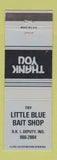 Matchbook Cover - Little Blue Bait Shop Deputy IN