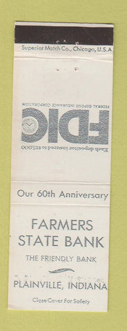 Matchbook Cover - Farmers State Bank Plainville IN