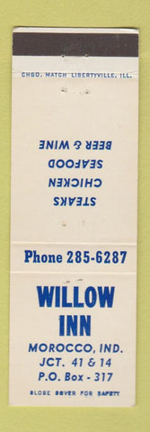 Matchbook Cover - Willow Inn Morocco IN