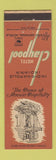 Matchbook Cover - Hotel Claypool Indianapolis IN