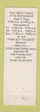 Matchbook Cover - Blue Valley Farms Restaurant Muncie IN WEAR