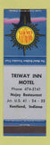 Matchbook Cover - Triway Inn Motel Kentland IN