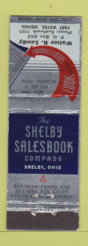 Matchbook Cover - Shelby Salesbook Shelby OH Fort Wayne IN WEAR