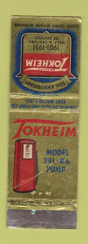 Matchbook Cover - Tokheim Gas Pumps Fort Wayne IN WORN