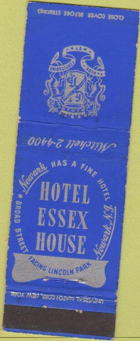 Matchbook Cover - Hotel Essex House Newark NJ