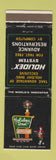 Matchbook Cover - Holiday Inn Hammond IN WEAR