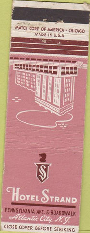Matchbook Cover - Hotel Strand Atlantic City NJ